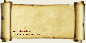 Isidor Smiljanić vizit kartica